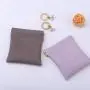 Custom Emboss Leather Flap Earphone Watch Jewelry Packaging Bag Closing Magnet Necklace Bracelet Storage Leather Pouch