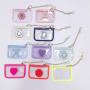 Keymay Rts 10 Colors High Quality Print Logo Personalized Chenille Patches Waterproof PVC Girls Wallet Coin Purses Bag Keychain