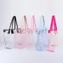 Durable Bright Neon 10 Colors Large Capacity Transparent PVC Large Stadium Bag Swim Pool Beach Tote Women's Vinyl Clear Tote Bag