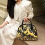 2024 newest fashion handbag for women color full cartoon printing designer bag for young girls shoulder female bag factory 32 cm