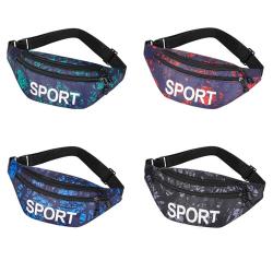 Gelory Custom Multiple Colors Large Capacity Unisex Sports Waist Bags Waterproof Outdoor Running Fanny Pack Cell Phone Chest Bag