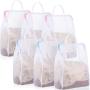 GELORY Customized Wholesale Large Capacity Colorful Beach Toy Seashell Bags Custom Zip Up Mesh Beach Bag