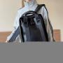 HR618 Unisex Laptop Backpack Fashion Trendy PU Leather Business Custom College School Bag Cool Boy Leisure Travel Backpack