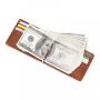 ZHF014 Creative Men's Purse PU Card Bag RFID Anti-theft Brush Dollar Clip Fashion Crazy Horse Pattern Card Set Wholesale