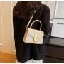 ZR540 Women's Bags Fashion Girl Clemence Solid Color Small Square Bag Simple Lattice Zipper Shoulder Crossbody Bag Female Party