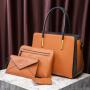 New Colored Women's Handheld One Shoulder Crossbody Mother Bag Three Piece Set