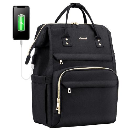 LOVEVOOK brand Backpack 13 15.6 17 Inch Business Working Bag with USB charging Port Women Travel School Laptop Backpacks