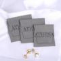 Luxury Gray Microfiber Jewelry Pouch Bag Custom Logo Jewelry Envelope Earring Necklace Packaging Microfiber Bag