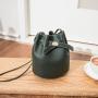 Women's Lychee Pattern Bucket-Shaped Shoulder Bag 2024 Summer Autumn Korean Version New Cross Body Small Bag Shoulder Bag