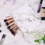 White Travel Bag 4 In 1 Makeup Case Rolling Makeup Trolley Cosmetic Case Make Up Box