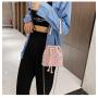 2023 Fashion sequins mini bucket chain ladies hand bags shoulder crossbody bling purse luxury handbags for women