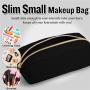 Gelory 2024 Cute Small Makeup Bag Slim Pouch Waterproof Travel Cosmetic Toiletry Bags For Women