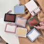 HR589 New Women's Wallet PU Leather Short Contrasting Colors Card Holder Women's Small Simple Lightweight Girl's Coin Purse