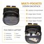LOVEVOOK wholesale College office Computer unisex bag with USB Waterproof large 15.6 17in laptop travel backpacks for women men