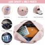 Custom logo LOVEVOOK 2022 extra large duffel bags fashion Women's Weekender Bag Canvas Overnight Carry on Luggage travel bags