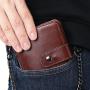 XL292 Men's Genuine Leather Short Wallet Soft Comfortable Purse Gift Packaging Box Card Holders Accept Customized Logo