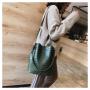 OEM395 New Fashion Crocodile Patten Crossbody Bag For Women Shoulder Bag Female Women Bags Luxury PU Leather Bucket Handbag