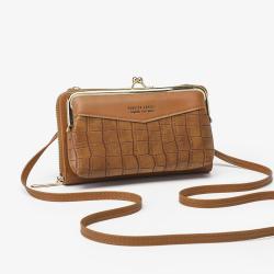 KBW618 New Women Wallet Long PU Zip Money Wallet Large Capacity Clutch Bag Diamond Grid Soft Leather Fashion Mobile Phone Wallet