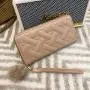 2024 Summer New Women's Wallet Medium Long Handheld Bag Trendy Indentation One Piece Fashionable Love Change Phone Bag Ladies