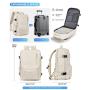 ZF075 Travel Shoulder Bag Female Luggage Leisure Simple Nylon Backpack Business Trip College Students Schoolbag Computer Bag USB