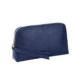 Women Toiletry Bag Pu Leather shell shape Custom logo leather travel toiletry bag