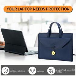 ZWY027 New Fashion Lightweight Men Laptop Handbag Daily Commuting PU Leather Waterproof Portable Briefcase Business Clutch Bag