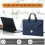 ZWY027 New Fashion Lightweight Men Laptop Handbag Daily Commuting PU Leather Waterproof Portable Briefcase Business Clutch Bag