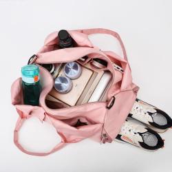 Custom Logo Fitness Nylon Yoga Gym Fitness Bags Waterproof Training Travel Yoga Mat Bag with Shoes Compartment