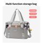 Custom Logo Dry Wet Separated Gym Yoga Bag Crossbody Sport Weekender Overnight Tote Travel Duffle Bag