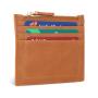 Custom logo Women Slim Leather Card Case Holder Small Wallet Cute Coin Purse With Zipper