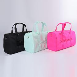 Keymay Custom Embroidery Large Capacity Dustproof Waterproof Antioil Nylon Duffel Bag Travel Duffle Sports Gym Bag