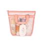 Gelory New Summer Mesh Tote Bag Toiletry Bag Makeup Lightweight Handbag Large Beach Bag