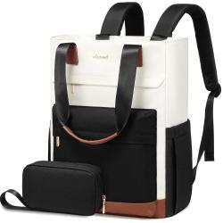 LOVEVOOK Stylish Waterproof Convertible backpack Teacher Nurse work tote travel Bag 2 pcs 15.6 in laptop backpack set for women