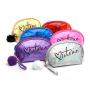 Gelory Custom Logo Laser Semicircular Bags Waterproof Colorful PVC Cosmetic Bag Makeup Pouch