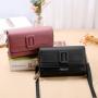 New Women's Purse Mobile Phone Bag Fashionable Korean Version Fashion Color Contrast Small Square Bag One-shoulder Crossbody Bag