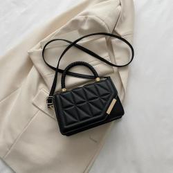 textured bag for women, new trendy and stylish hand-held small square bag, fashionable solid color single shoulder crossbody