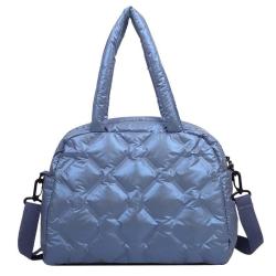 Wholesale Padded jacket shoulder bag filled with cotton large capacity handbag fold fashion women's crossbody bag