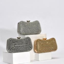 Luxury Crystal Diamond Women Clutch Evening Bag Wedding Ladies Purse Lady Clutches Bags Party Wedding Gold Evening Bags