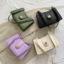 The Latest Fashionable Versatile Shoulder Bag Chain Underarm Handbag Stone Print Pu Leather Cross-body Messenger Bag