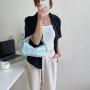 Korean New Women Cross Body Bag Fashion Simple Shoulder Cross Body Bag Trend Handbag Soft Side Clutch Evening Bags