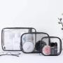 2022 Custom Transparent Retail Waterproof Pvc Clear Zipper Travel Packing Makeup Brush Cosmetic Bags