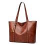 Custom design bag 2024 OEM Femme Large Capacity Pu leather Hand Luxury Tote Bag For Women Shoulder Bag
