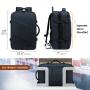 LOVEVOOK 40L 50L Flight Approved Carry on Laptop Bags with Lock 15.6 17 18 inch Men Women Travel Backpacks with 3 Packing Cubes