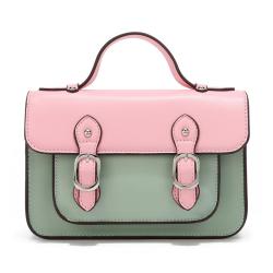2024 Custom Vegan Leather College Satchel Bags For Preppy Style Girls Handbag