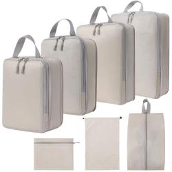 XL009-7 Foldable Travel Bag Seven Pieces Travel Organizer Set 6 Colors Accept Customized Logo Durable Essentials for Travelling