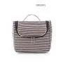 Gelory Stripe Travel Wash Bag Womens Toiletry Pouch Organizer Shaving Cosmetic Case Waterproof Storage Bag