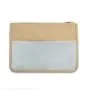 Small Transparent Letter Logo Patch Zippered Cosmetic Makeup Storage Bags Waterproof Clear PVC Pouch