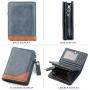 ZWY272 Wholesale Men Vintage Short Wallet New PU Multi-card Waterproof Money Clip Daily Lightweight Practical Zipper Card Case