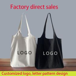 OEM&ODM Custom Printed Plain Cotton Canvas Tote Bag Large Reusable Canvas Cotton Shopping Bag With Logo
