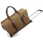 High Quality Trolley travel bag men's luggage large capacity waterproof yoga fitness bag wheeled canvas travel duffle  bag
